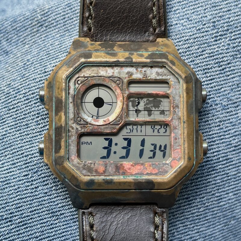 Casio AE1200, Part 8: Bronze Case, Brass Faceplate, Full Patina